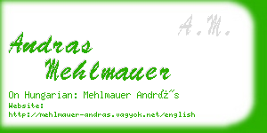 andras mehlmauer business card